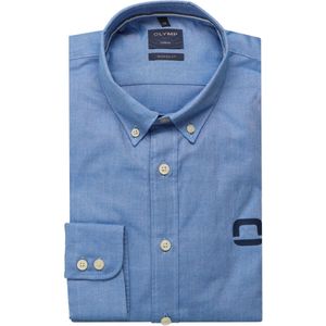 OLYMP Casual Overhemd blauw, Effen