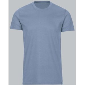 TRIGEMA Slim Fit T-Shirt ronde hals blauw, Effen
