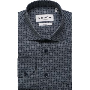 Ledȗb Overhemd blauw, Effen