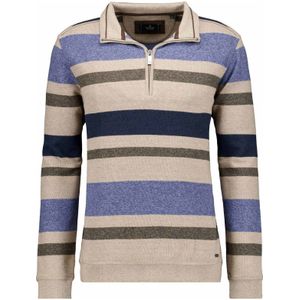 RAGMAN Sweatshirt ritssluitingbeige, Gestreept