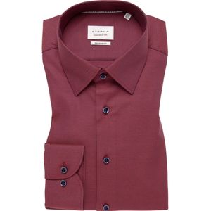 ETERNA Overhemd donkerrood, Gestructureerd