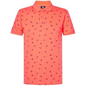 Petrol Industries - Heren All-over Print Polo Outer Banks - Roze