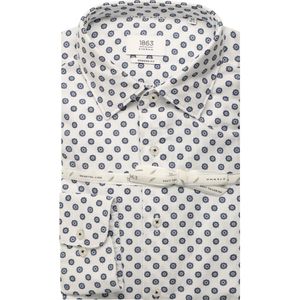 Overhemden - Blauw - Katoen - Kentkraag - Lange Mouwen - Knoopsluiting - EASY IRON