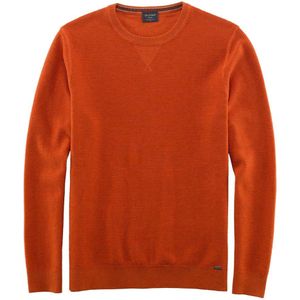 OLYMP Casual Trui ronde hals roest, Gestructureerd