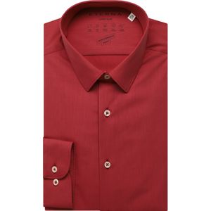 Rusty Red Overhemd - Zonder Borstzak - Knoopsluiting - Strijkvrij