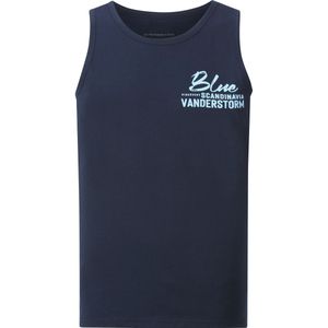 Jan Vanderstorm Tanktop donkerblauw, Bedrukt