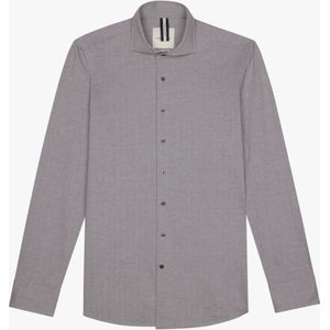 Profuomo Overhemd bruin, Herringbone
