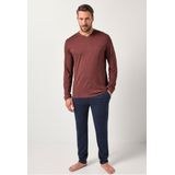 JP1880 pyjama rood/blauw, Gestreept