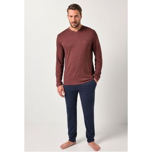 JP1880 pyjama rood/blauw, Gestreept