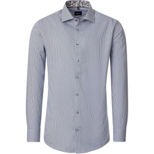 Venti Overhemd blauw, Gestreept