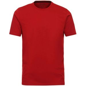 Redmond Casual Regular Fit T-Shirt ronde hals rood, Effen
