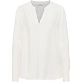 Blouse - Effen - Satijn - Lange Mouw - Losse Pasvorm