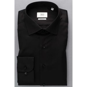 ETERNA 1863 Modern Fit Overhemd zwart, Effen