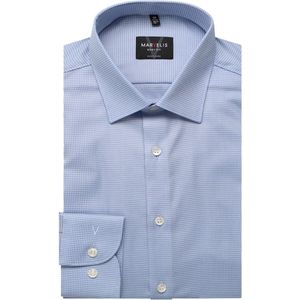 Marvelis Overhemd blauw/wit, Faux-uni