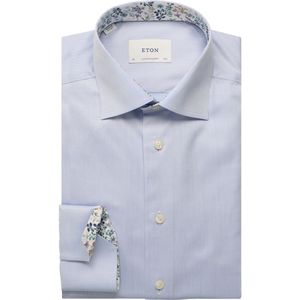 ETON Overhemd blauw, Effen
