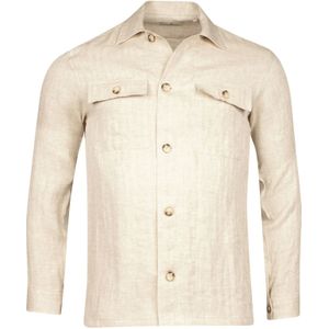 Thomas Maine Overshirt beige, Effen