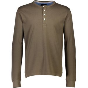 Lindbergh Blue Longsleeve donkergroen, Effen