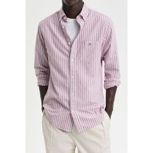 GANT - Oxford Overhemd - Blauw - Katoen - Regular Fit