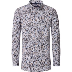 Casa Moda Overhemd zilver, Bedrukt