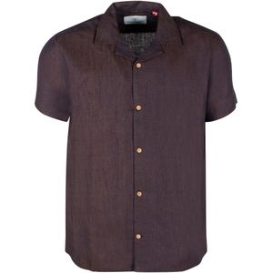 Kronstadt Overhemd Korte mouw donkerbruin