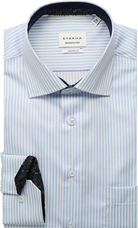 Eterna - Overhemd - Hemelsblauw - MODERN FIT - Lange Mouwen - NON IRON