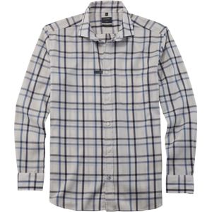 OLYMP - Casual - Overhemd - Wit - Lyocell-Katoenmix