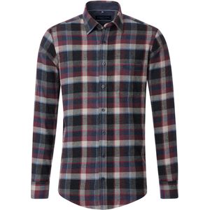 Casa Moda Casual Overhemd antraciet, Ruit