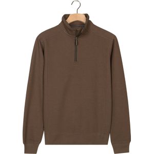 Baileys Sweatshirt ritssluitingbruin, Effen