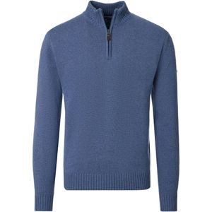 Redmond Half-Zip Sweater blauw, Effen