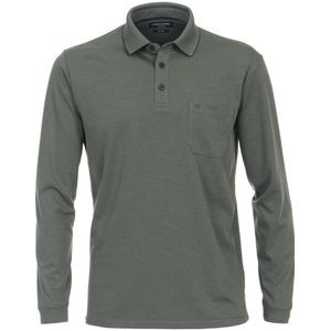 Casa Moda Casual Fit Polo shirt groen, Effen