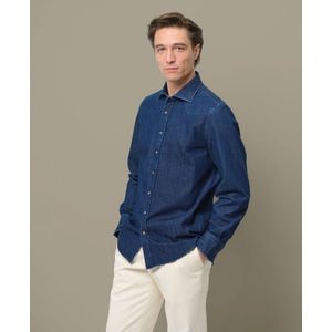 Profuomo Overhemd blauw, Effen