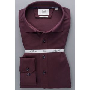 ETERNA 1863 Modern Fit Jersey shirt bordeaux, Effen