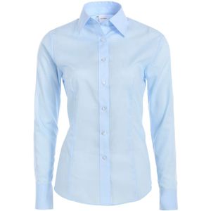OLYMP Tendenz Dames Overhemd blauw, Effen