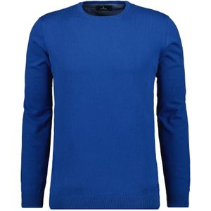 RAGMAN Gebreide trui ronde halsblauw, Effen