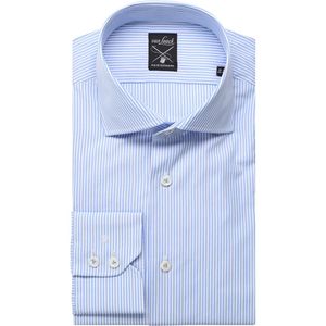 van Laack Meisterwerk Overhemd blauw, Gestreept