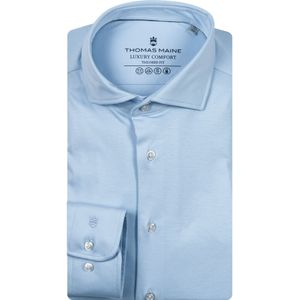 Thomas Maine Overhemd lichtblauw, Effen