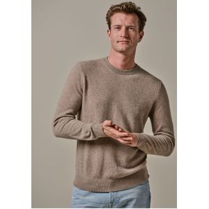 Profuomo Trui ronde halsbeige, Effen