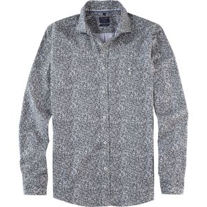 OLYMP Casual Overhemd grijs-groen, Bedrukt