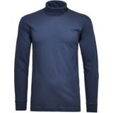 RAGMAN - Colshirt - Nachtblauw - Lange Mouwen - Regular Fit - Katoen