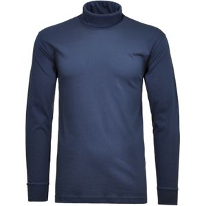 RAGMAN - Colshirt - Nachtblauw - Lange Mouwen - Regular Fit - Katoen