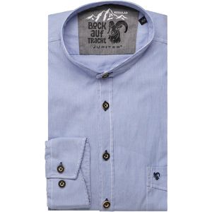 Jupiter Traditioneel overhemd middenblauw, Gestreept