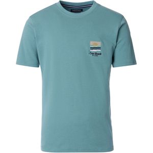 Casa Moda T-Shirt ronde hals turquoise, Effen