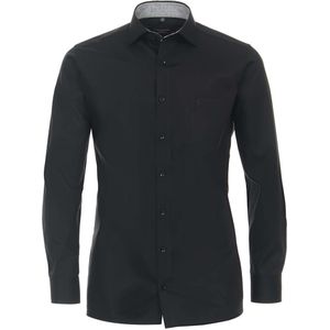 Casa Moda Modern Fit Overhemd zwart, Effen