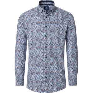 Redmond Casual Overhemd blauw, Bedrukt
