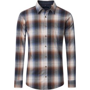 Casa Moda Overhemd antraciet, Ruit