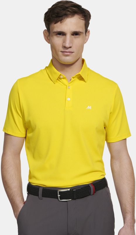 Meyer Polo shirt Korte mouw geel