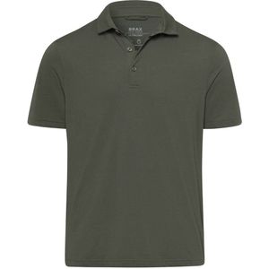 Brax Modern Fit Polo shirt Korte mouw olijf