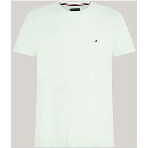 Tommy Hilfiger Slim Fit T-Shirt ronde hals lichtgroen, Effen