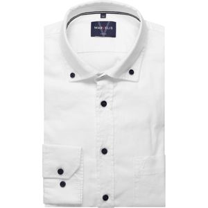 Marvelis Casual Overhemd wit, Effen