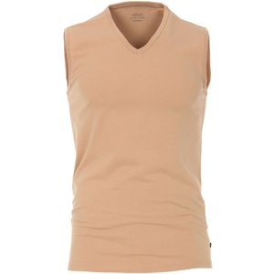 Venti T-Shirt V-hals Dubbel pak beige, Effen